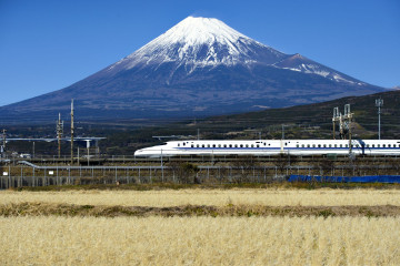 Japan Reise: Shinkansen Zug - Mount Fuji 