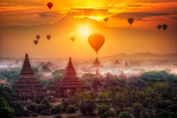 Myanmar Reise - Tempelanlage Bagan