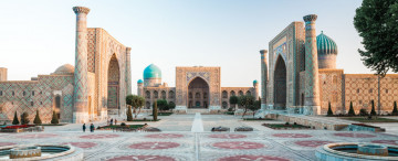 Usbekistan Reise - Samarkand Registan-Platz 