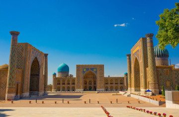 Usbekistan Reise - Registan-Platz in Samarkand