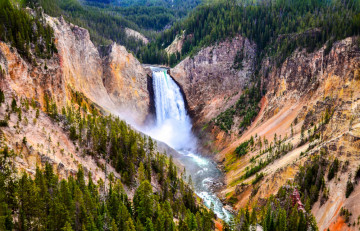 Yellowstone Nationalpark Wasserfall