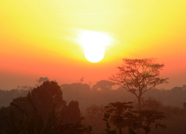 Uganda Sonnenuntergang