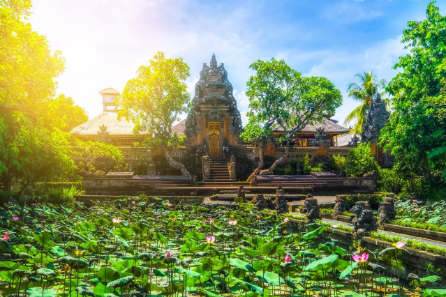 Indonesien Reise: Pura Saraswati Tempel - Bali