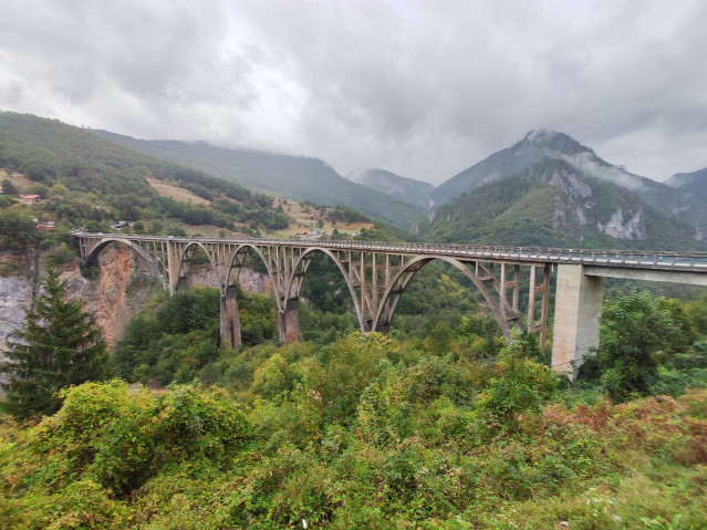 Montenegro Reise - Tara Brücke über Tara Canyon
