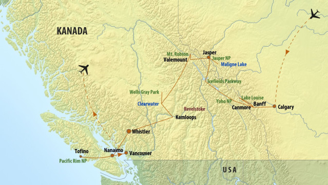 Kanada Reise: Wandern in den Nationalparks