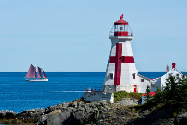 Kanada Rundreise: East Quoddy Head Leuchtturm New Brunswick