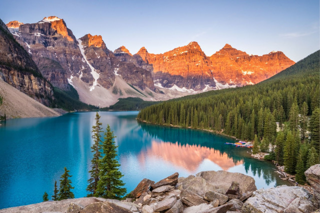 Kanada Reise - Moraine Lake im Banff Nationalpark