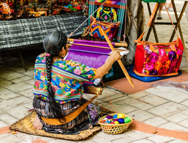 Guatemala Reise: Weberin