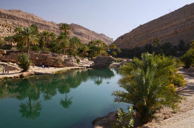 Oman Reise - Oase Wadi Bani Khalid