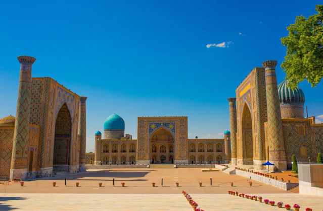 Usbekistan Reise - Registan-Platz in Samarkand