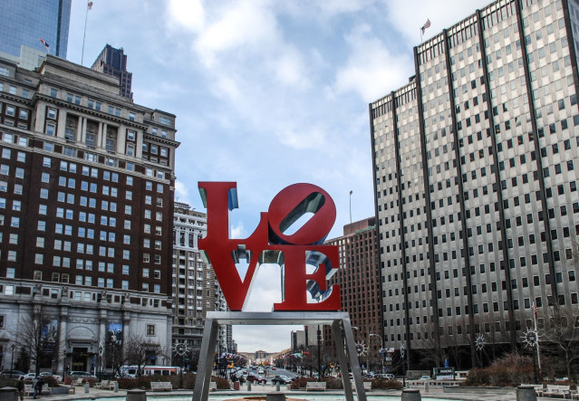USA Reise: Love Sign Philadelphia