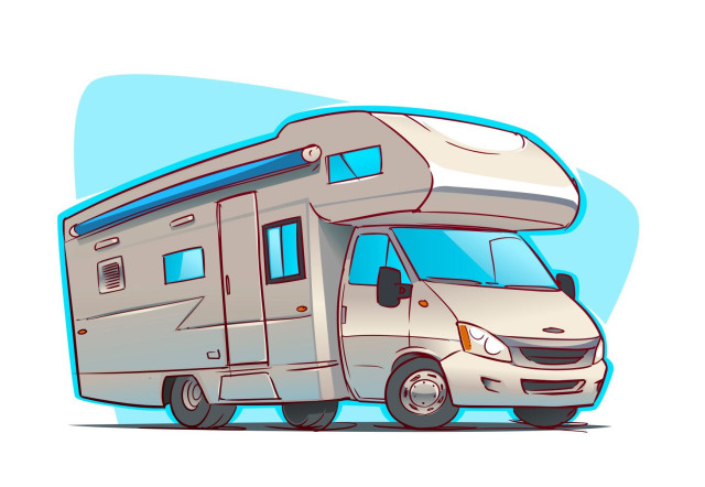 Wohnmobil-Reise: Sketch