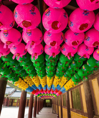 Reisebild - Laternen im Bulguksa Tempel