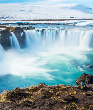 Reisebild - Island Reise - Godafoss Wasserfall