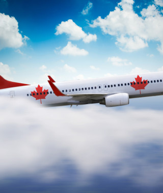 Flugzeug Kanada Grenzöffnung