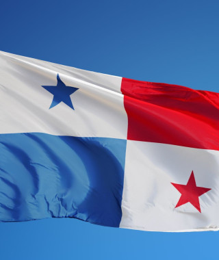 Reisebild - Panama- Flagge