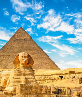 Reisebild - Ägypten Reise - Pyramiden und Sphinx