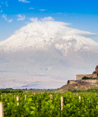 Reisebild - Armenien Georgien Reise - Ararat und Kloster Chor Virap