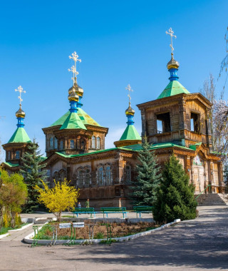 Reisebild - Kasachstan Kirgisistan Reise - Dreifaltigkeitskirche in Karakol