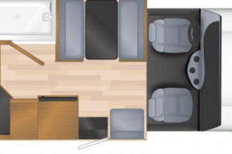 Reisebild: Floorplan Tag ©Cruise America, Canada