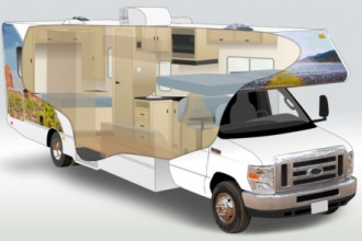 Querschnitt C30 ©Cruise America, Canada Reisebild: Querschnitt C30 ©Cruise America, Canada