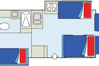 CanaDream RV MHX Maxi Plus Motorhome Innenansicht bei Nacht By: CanaDream RV Reisebild: CanaDream RV MHX Maxi Plus Motorhome Innenansicht bei Nacht