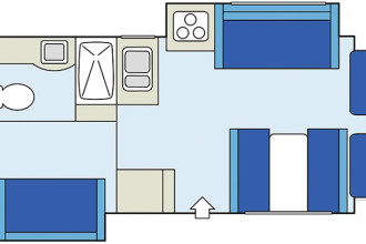 CanaDream RV MHX Maxi Plus Motorhome Innenansicht am Tag By: CanaDream RV Reisebild: CanaDream RV MHX Maxi Plus Motorhome Innenansicht am Tag