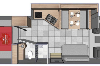 Wohnmobil Urlaub Kanada Fraserway C-XLarge Innenansicht am Tag By: Fraserway RV Reisebild: Wohnmobil Urlaub Kanada Fraserway C-XLarge Innenansicht am Tag