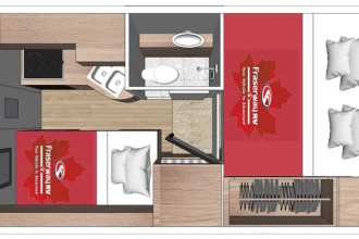 Wohnmobil Urlaub Kanada Fraserway Truck Camper Innenansicht bei Nacht By: Fraserway RV Reisebild: Wohnmobil Urlaub Kanada Fraserway Truck Camper Innenansicht bei Nacht