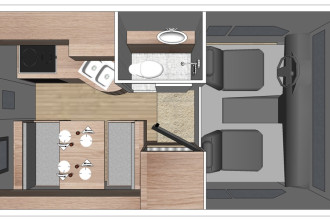 Wohnmobil Urlaub Kanada Fraserway Truck Camper Innenansicht am Tag By: Fraserway RV Reisebild: Wohnmobil Urlaub Kanada Fraserway Truck Camper Innenansicht am Tag