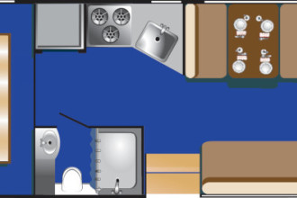 Road Bear RV Floorplan Tag By: Road Bear RV Reisebild: Road Bear RV Floorplan Tag