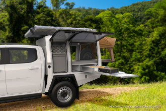 Reisebild: Britz Warrior Kochecke