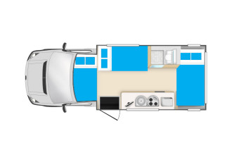 Reisebild: Cheapa 6 Berth Floorplan Nacht