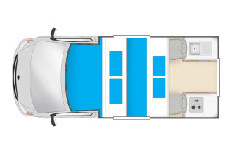 Reisebild: Cheapa Endeavour Floorplan Nacht