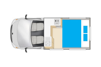 Reisebild: Cheapa Hitop Floorplan Nacht