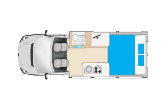 Reisebild: Cheapa 2 Berth Floorplan Nacht