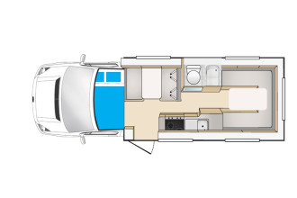 Reisebild: Cheapa 4 Berth Floorplan Tag