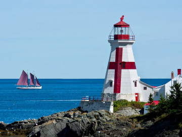 Kanada Rundreise: East Quoddy Head Leuchtturm New Brunswick