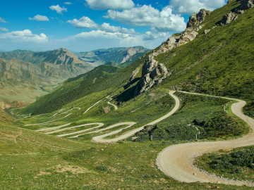 Kirgisistan Reise - Teskey-Torpok-Pass bei Kochkor