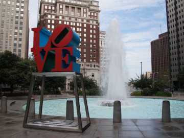 USA Reise: Love Sign Philadelphia