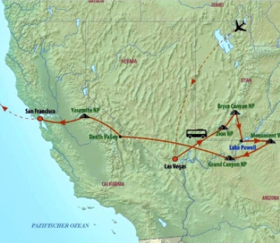 Foto 4 Reise Route: Wandertour in den Nationalparks des Westens