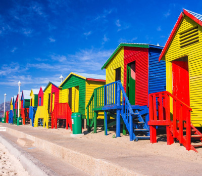 Foto 4 Südafrika Muizenberg Bunte Häuser
