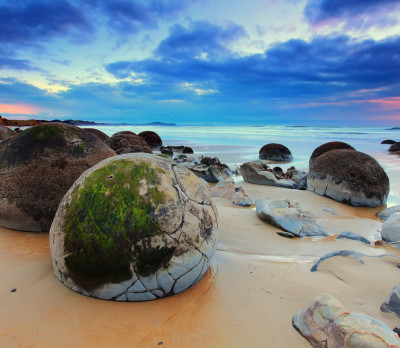 Neuseeland Reise - Moeraki Boulders Foto 4 Neuseeland Reise - Moeraki Boulders