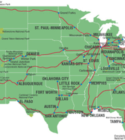 Foto 2 Reise USA: Amtrak Karte