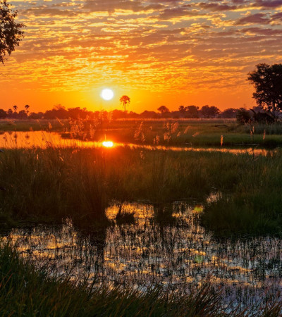 Foto 4 Sonnenuntergang Okavango