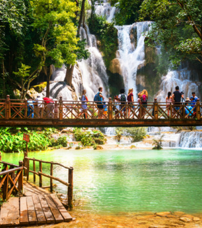 Laos Reise: wasserfall luang prabang Foto 3 Laos Reise: wasserfall luang prabang