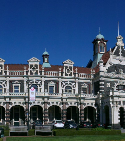 Neuseeland Reise - Bahnhof Dunedin Foto 1 Neuseeland Reise - Bahnhof Dunedin