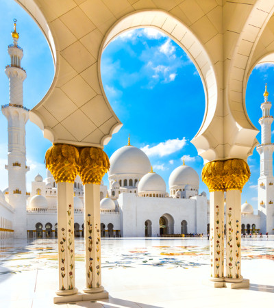 Foto 2 Vereinigte Arabische Emirate Reise - Scheich Zayid Moschee Abu Dhabi