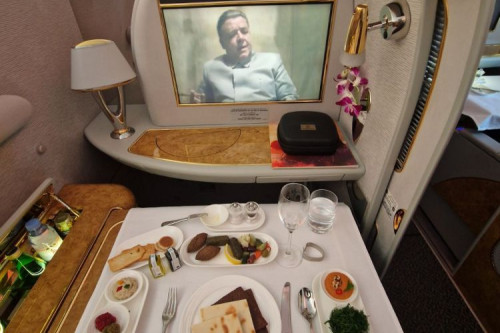 Ausstattung der First Class im A380 Ausstattung der First Class im A380