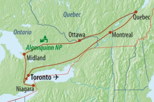 Route Kanada Eastern Explorer
